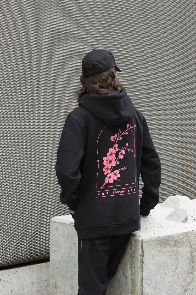 anime Hoodies streetwear Yozakura • Hoodie - kaomoji