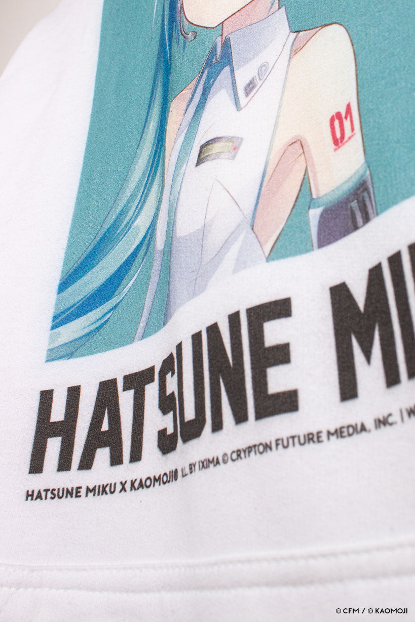 anime Hoodies streetwear Hatsune Miku • Hoodie White - kaomoji