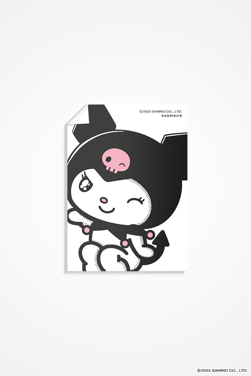 anime Stickers streetwear Kuromi • Sticker - kaomoji