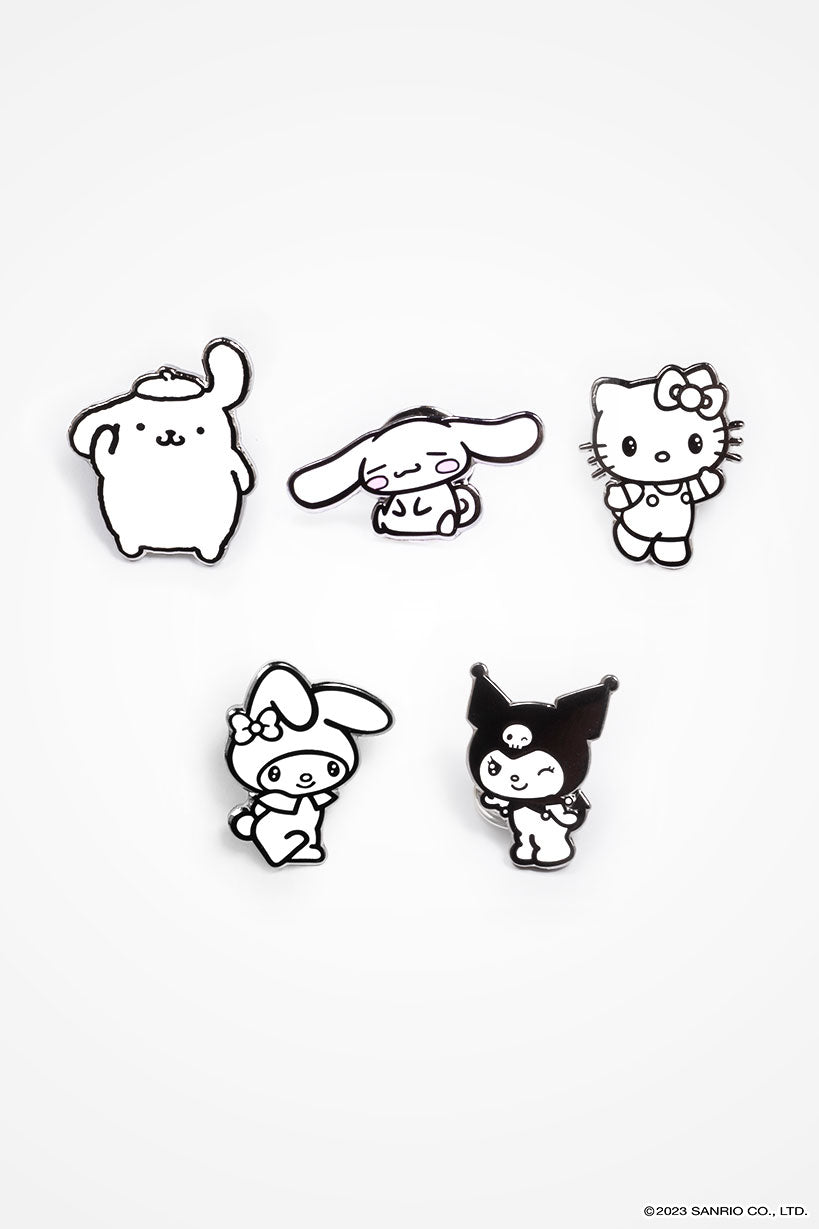 Hello Kitty and Friends Pins Set • 5 Hard Enamel Pins – Kaomoji ® Official