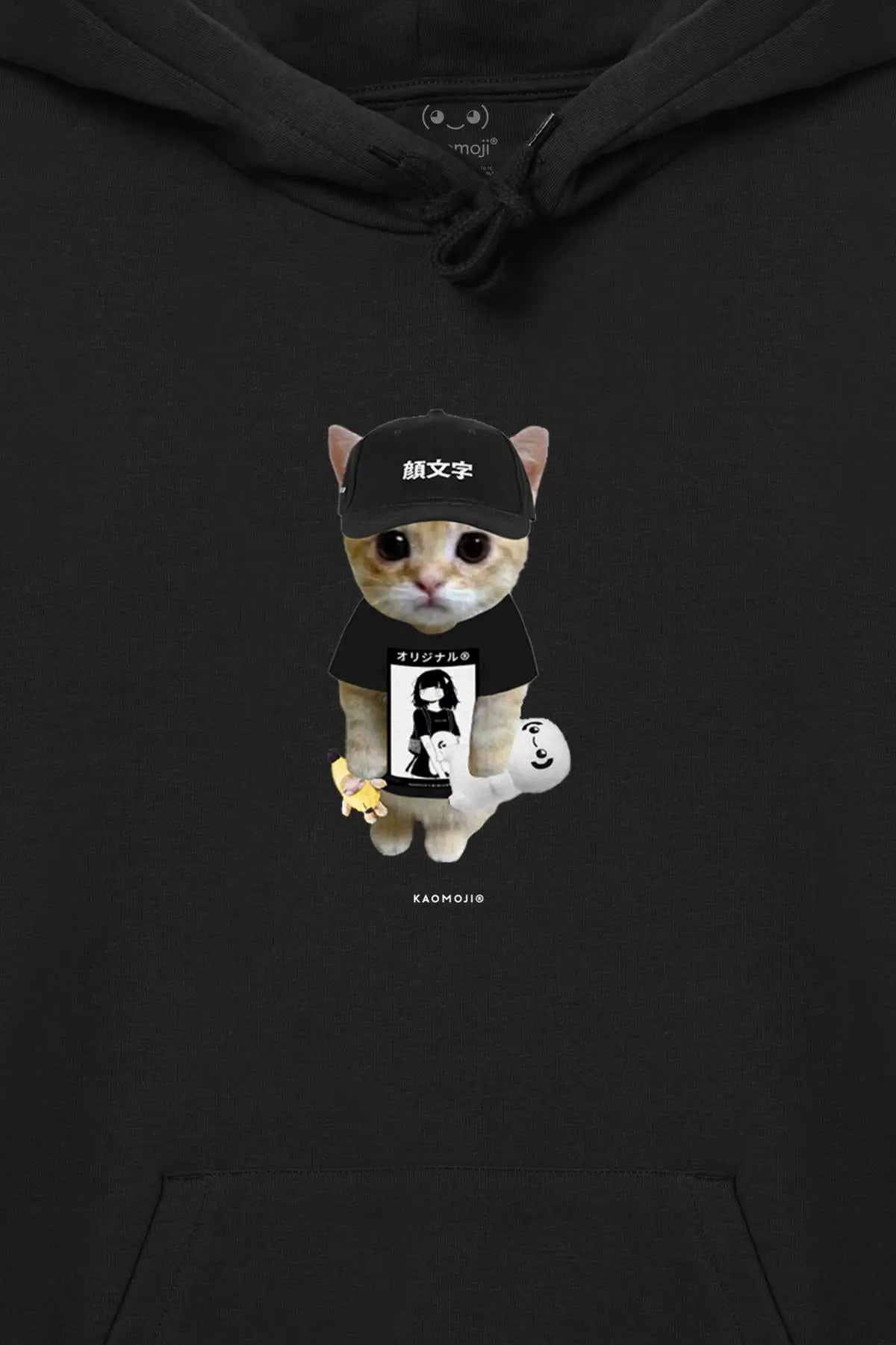 el gato cat • hoodie black