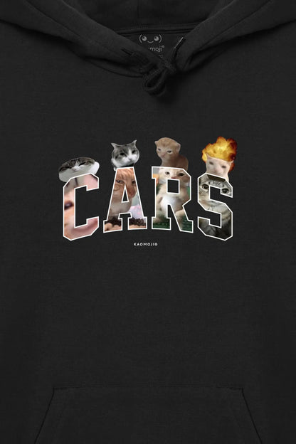 silly cars cat • hoodie black