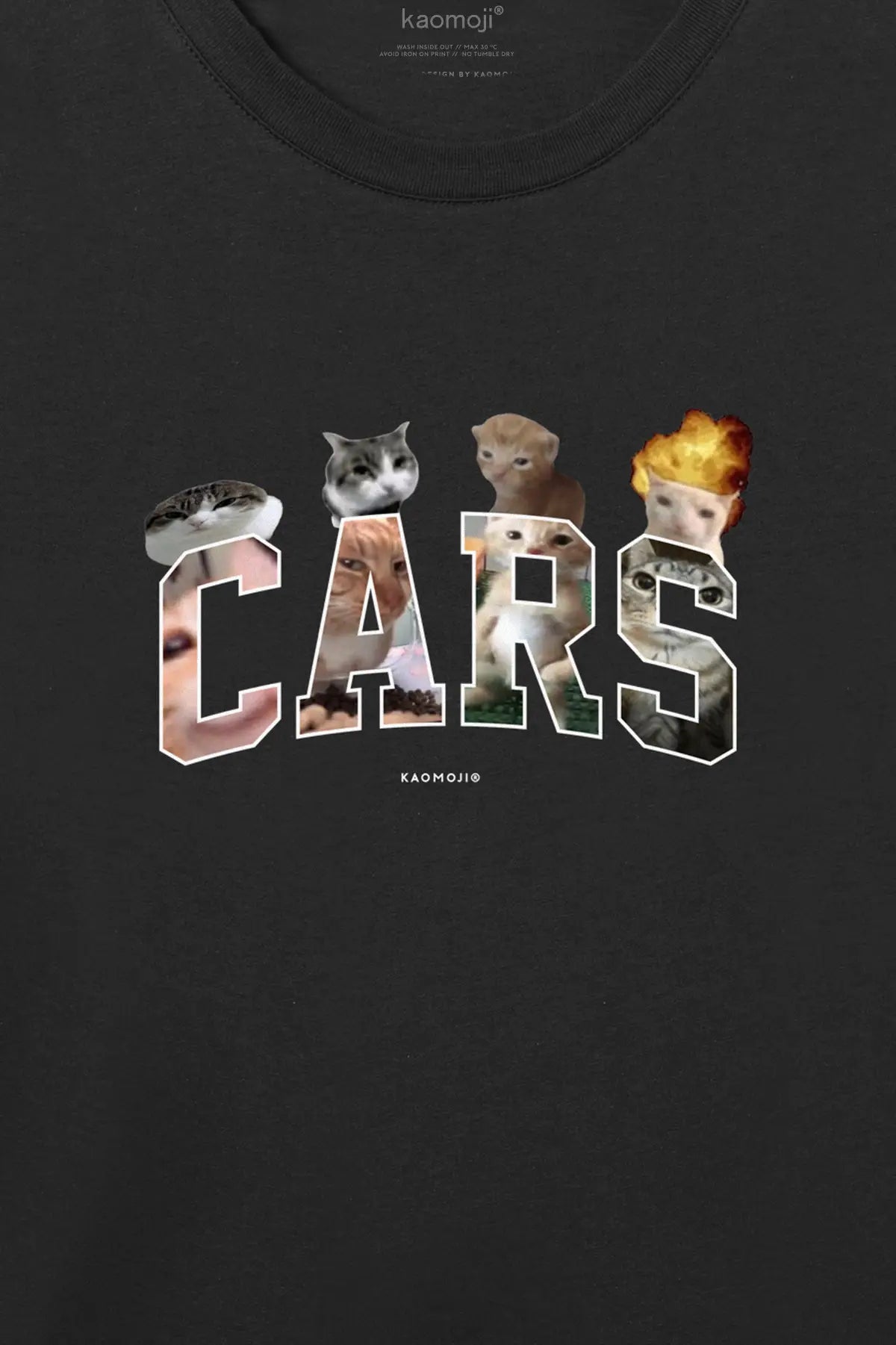 silly cars cat • t-shirt black