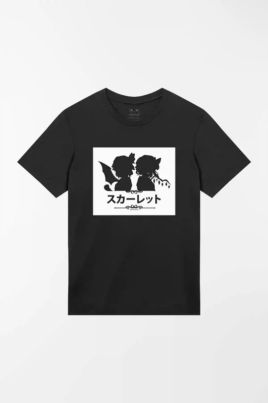 Bad Apple Rectangle • Touhou T-Shirt Black