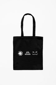 anime Tote Bags streetwear Refresh, Collect, Express • Black Tote Bag - kaomoji