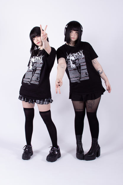 anime T-Shirts streetwear Chronicles • T-shirt Black - kaomoji