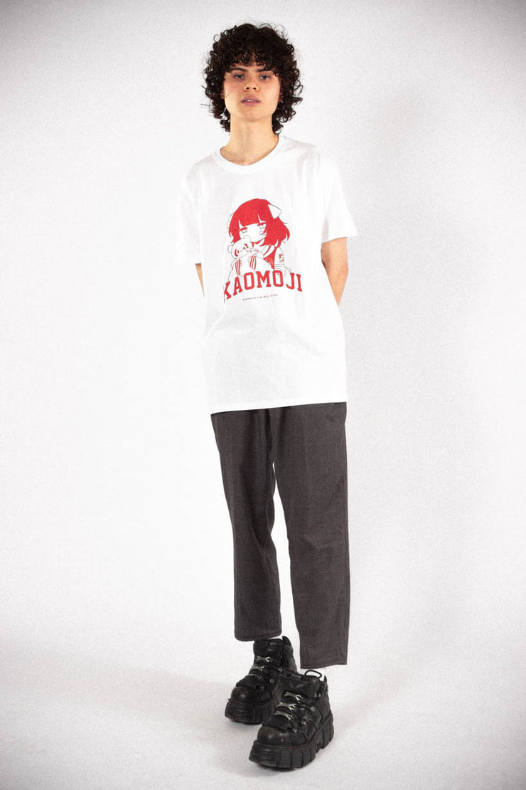 anime T-Shirts streetwear Academia • T-shirt White - kaomoji