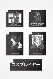 anime Stickers streetwear Cosplayer Stickerpack • Sticker - kaomoji