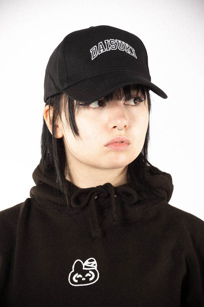 anime Headwear streetwear Daisuki • Cap Black - kaomoji