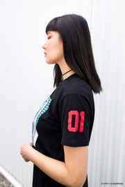 anime T-Shirts streetwear Miku 01 • T-shirt Black - kaomoji
