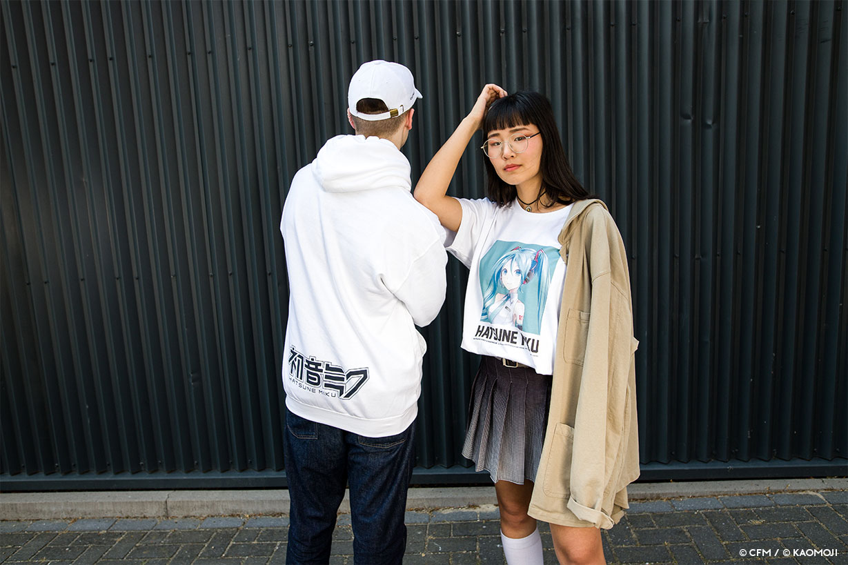 anime Hoodies streetwear Hatsune Miku • Hoodie White - kaomoji
