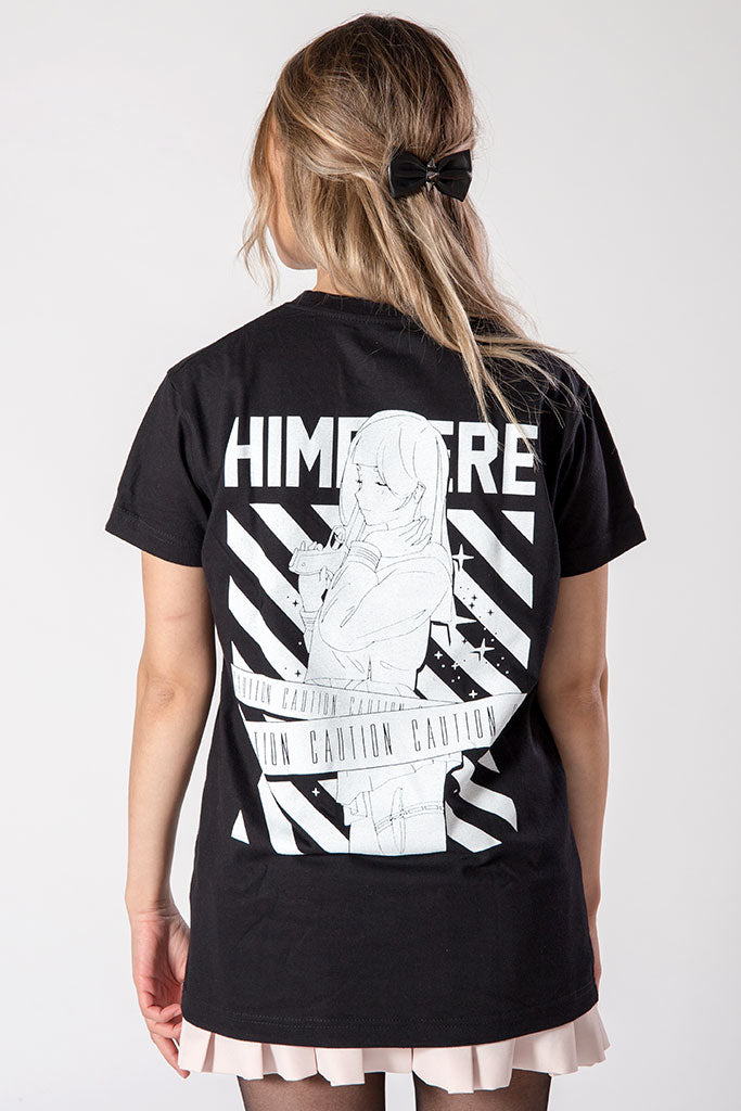 anime T-Shirts streetwear Himedere • T-shirt Black - kaomoji