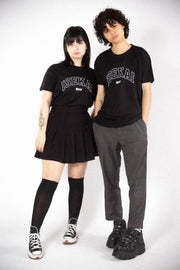 anime T-Shirts streetwear Isekai • T-shirt Black - kaomoji