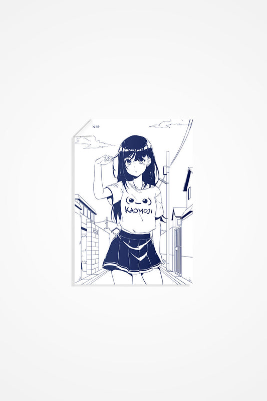 anime Stickers streetwear Keiko • Sticker - kaomoji