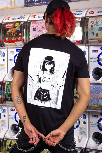 anime T-Shirts streetwear Keiko • T-shirt Black - kaomoji
