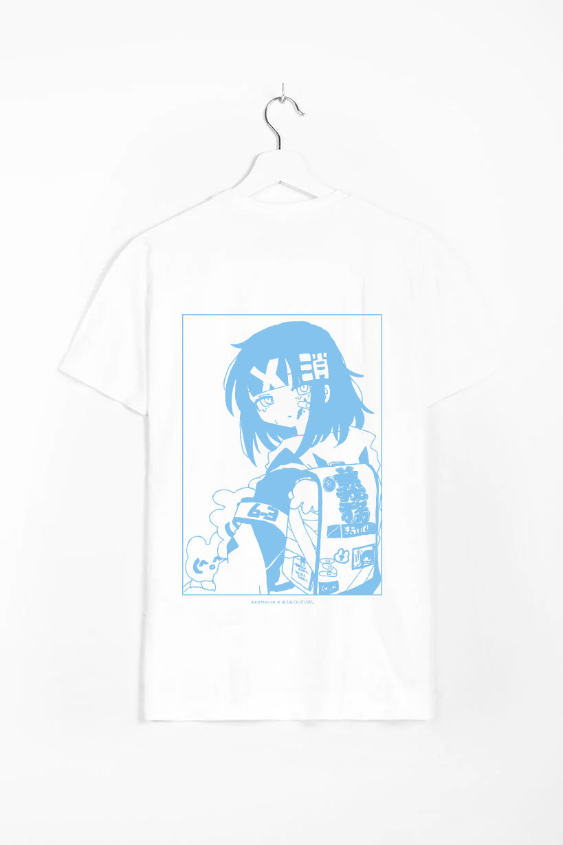 anime T-Shirts streetwear Koukousei • T-shirt White - kaomoji