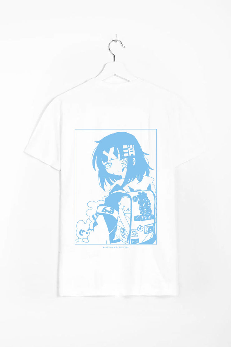 anime T-Shirts streetwear Koukousei • T-shirt White - kaomoji