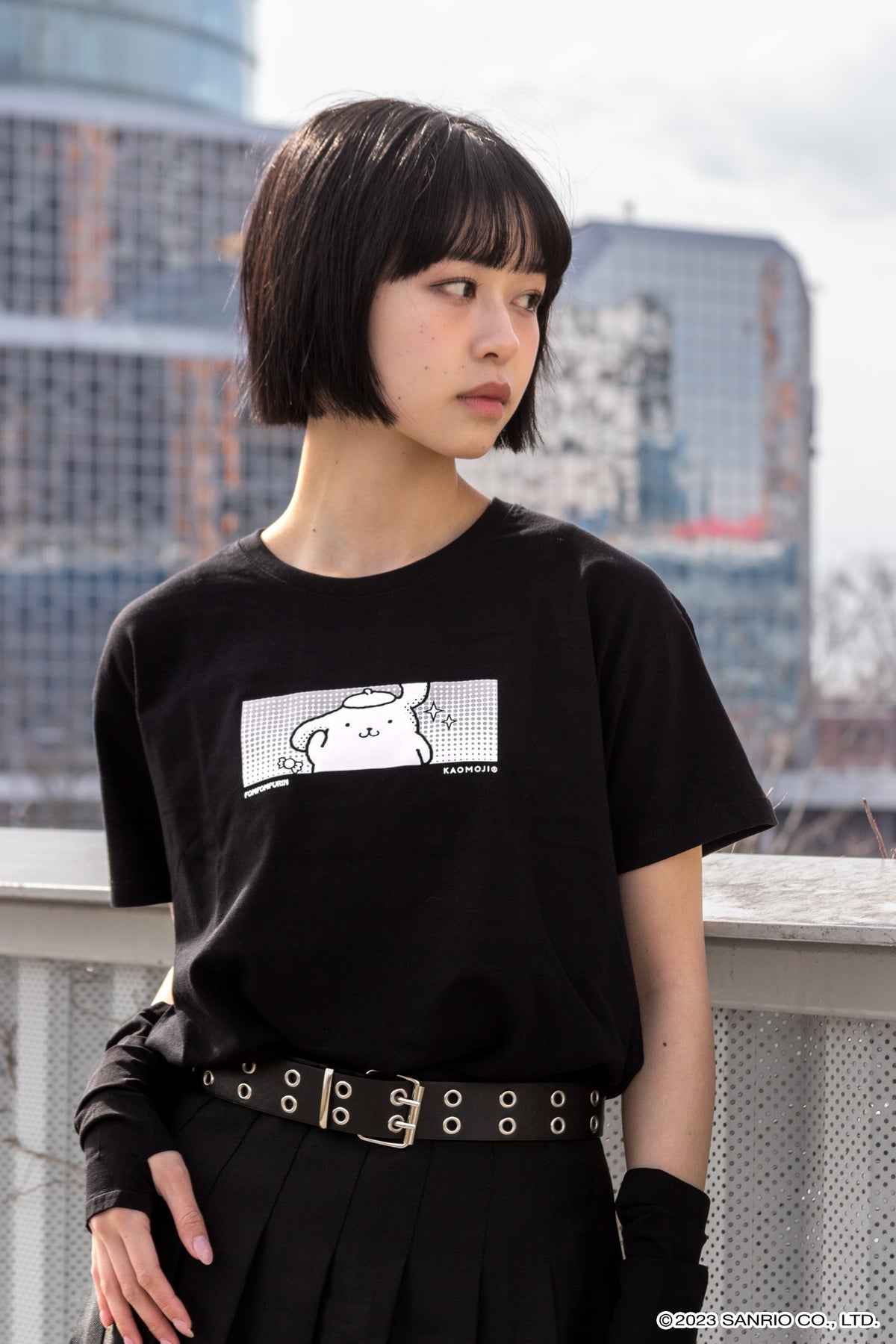 Pompompurin • T-shirt Black – Kaomoji ® Official