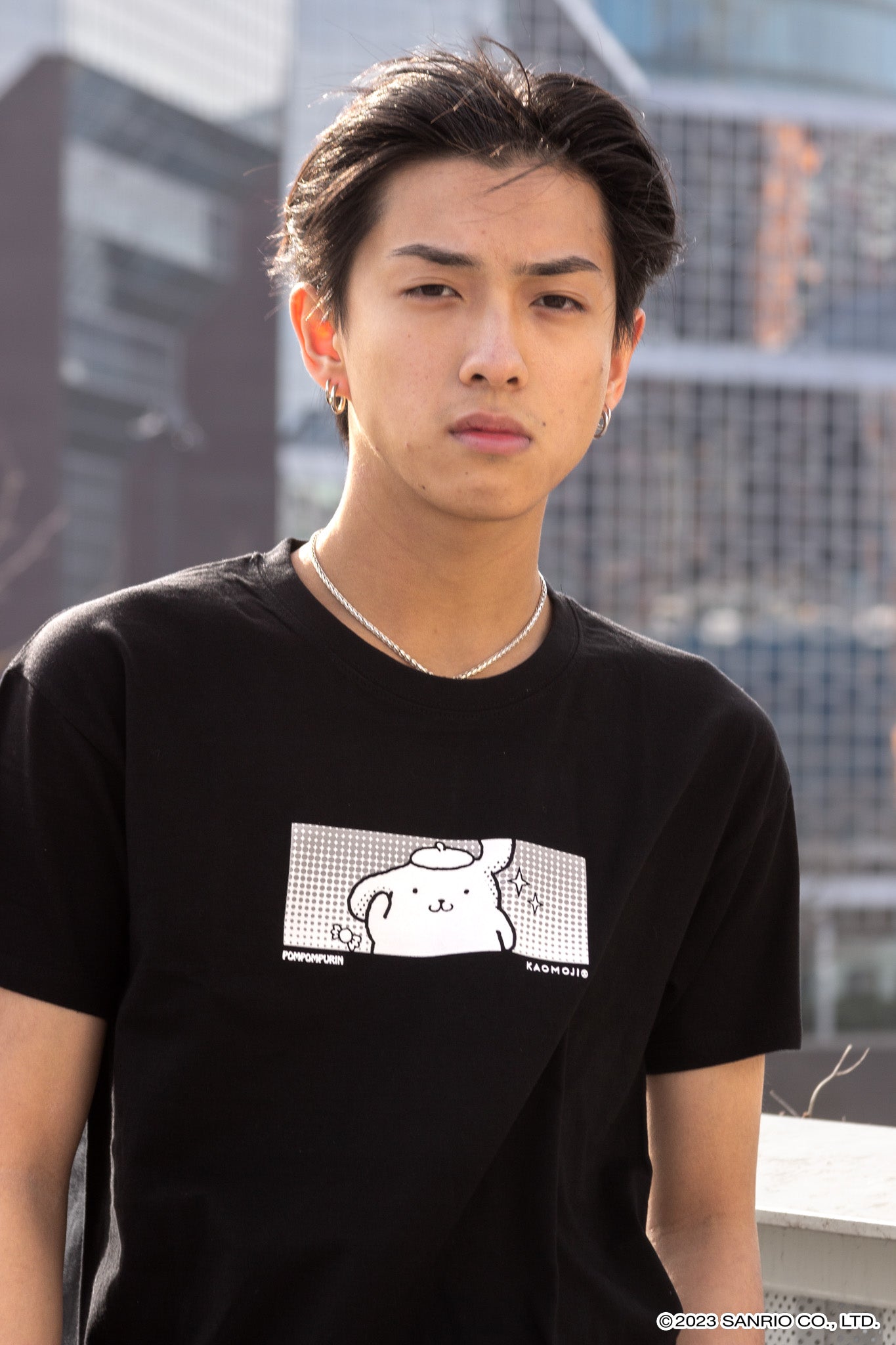 anime T-Shirts streetwear Pompompurin • T-shirt Black - kaomoji