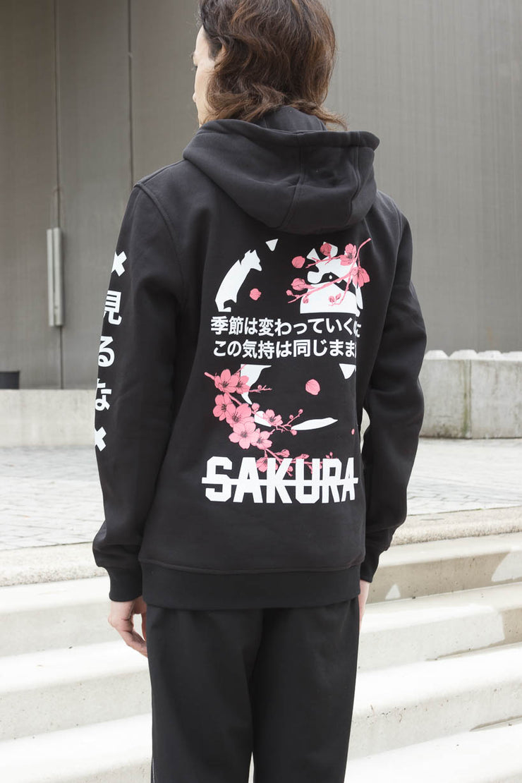 anime Hoodies streetwear Sakura Worlds • Hoodie - kaomoji