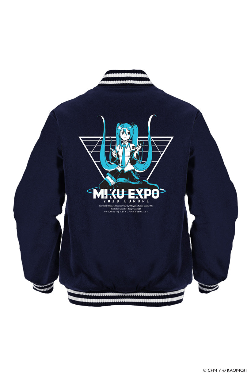 anime Jackets streetwear Miku Expo • Jacket Navy - kaomoji
