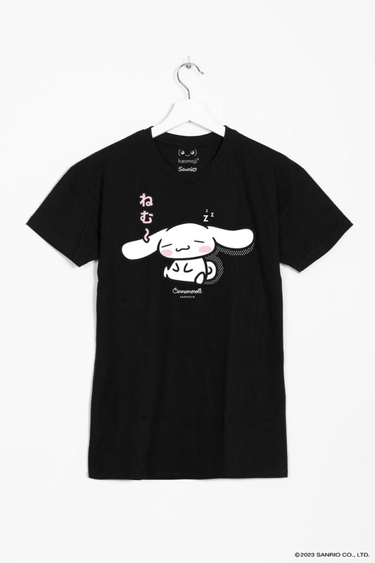 anime T-Shirts streetwear Cinnamoroll • T-shirt Black - kaomoji