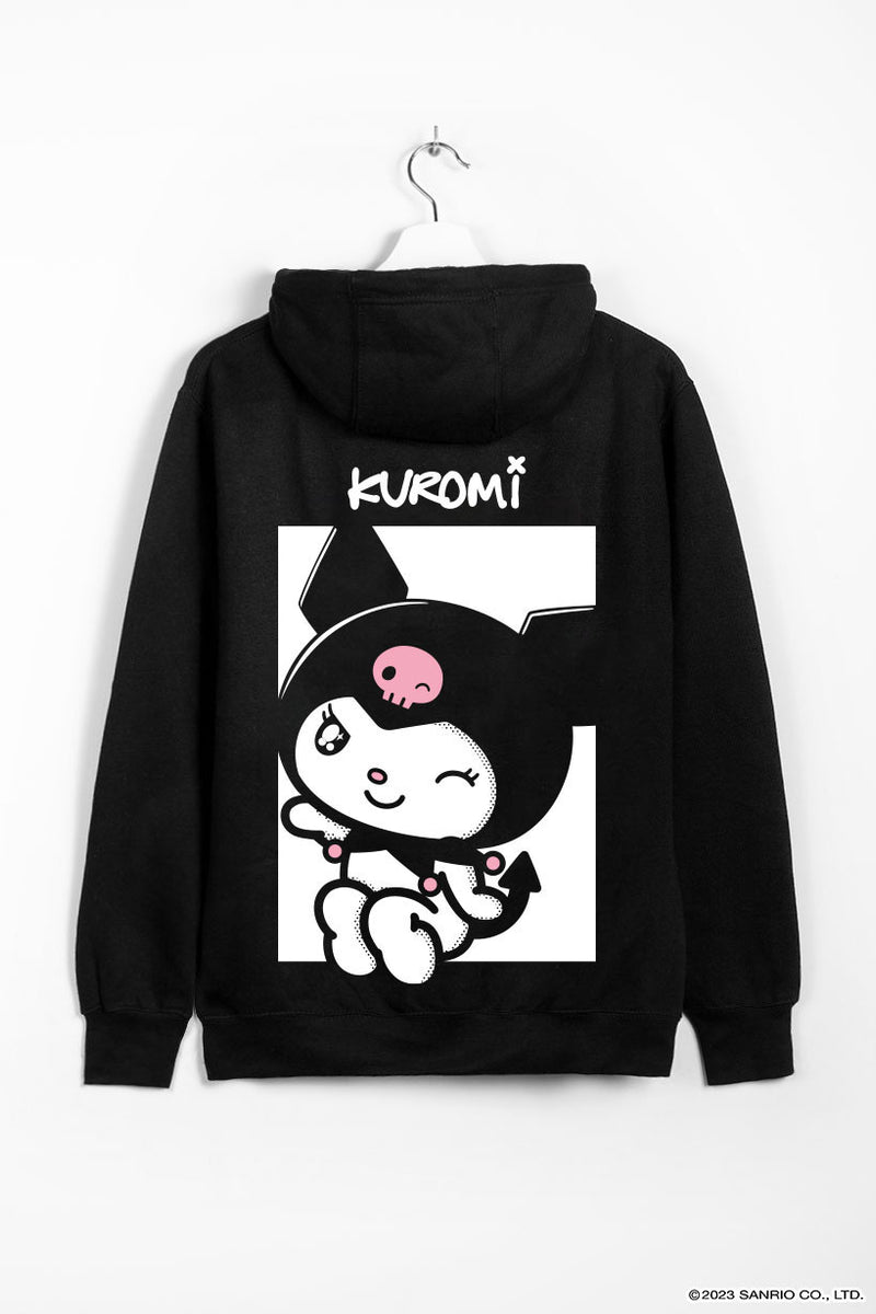 Kuromi • Hoodie Black Kaomoji ® Official